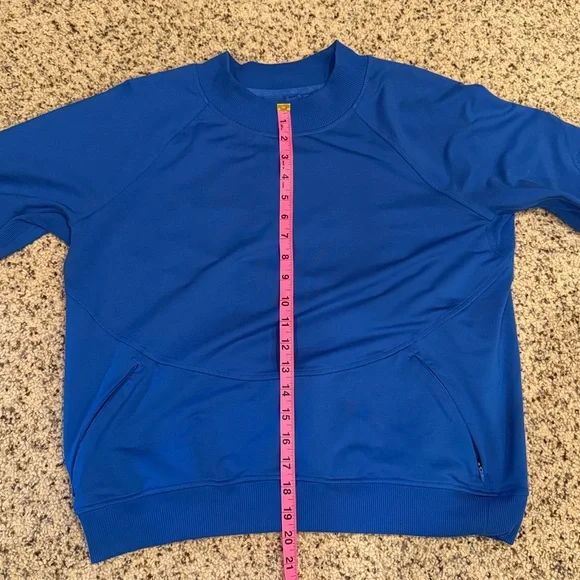 Lululemon City Sweat Crew Color: Wild Bluebell - Picture 6 of 8